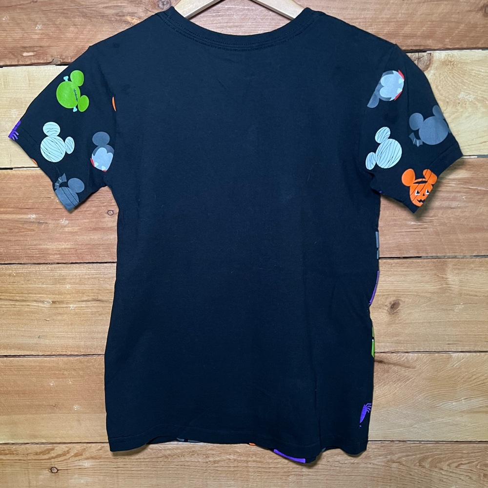 Disney Black and Orange Halloween Mickey Short Sleeve Tee - Picture 2 of 5